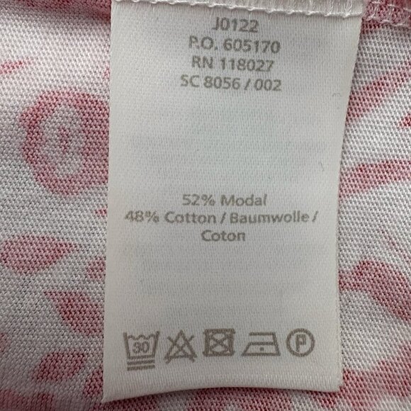 Boden Floral Margot Jersey Orange/Red White Cap Sleeve Dress Women's 8 Pockets - Picture 9 of 10